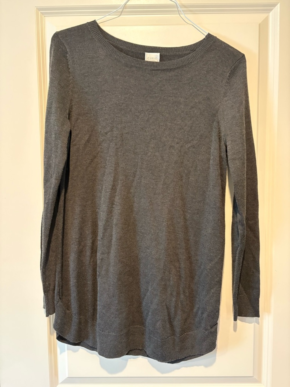 Cupio Grey Knit Crew Sweater